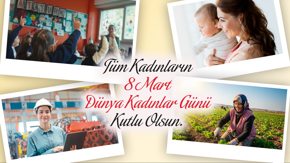 Toprağa emek veren, işine değer katan, köklü bir geçmişin mimarı olan ve geleceği inşa eden tüm kadınların 8 Mart Dünya Kadınlar Günü kutlu olsun. #8MartDünyaKadınlarGünü
