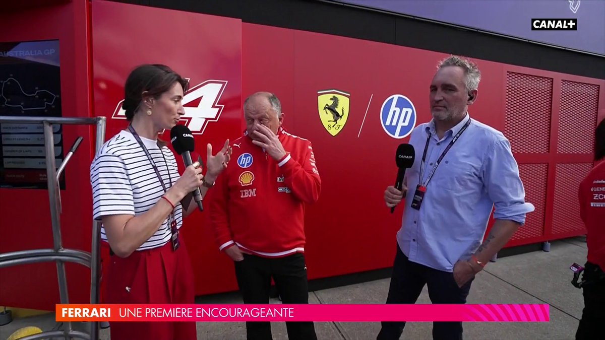 🎤 "On avait prévu de s'arrêter à la deuxième VSC, mais ils ont fermé la voie des stands" Fred Vasseur tire les enseignements après la 1ère course de la saison et revient sur la stratégie de Ferrari 👀 #f1 #australiangp