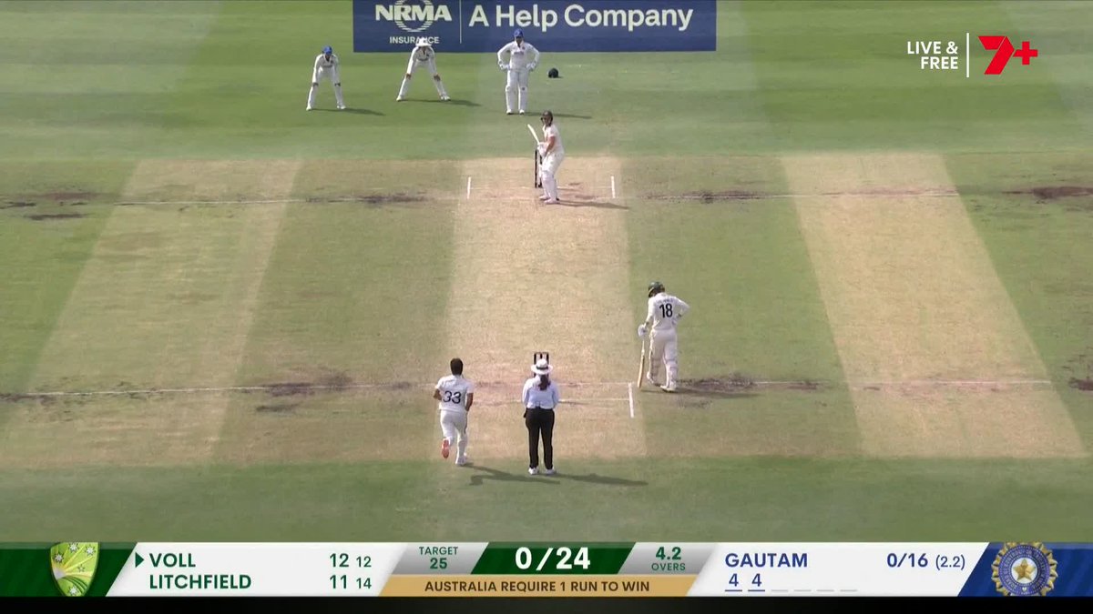There it is! Australia cruise to a 10-wicket victory and win the multi-format series! #AUSvIND