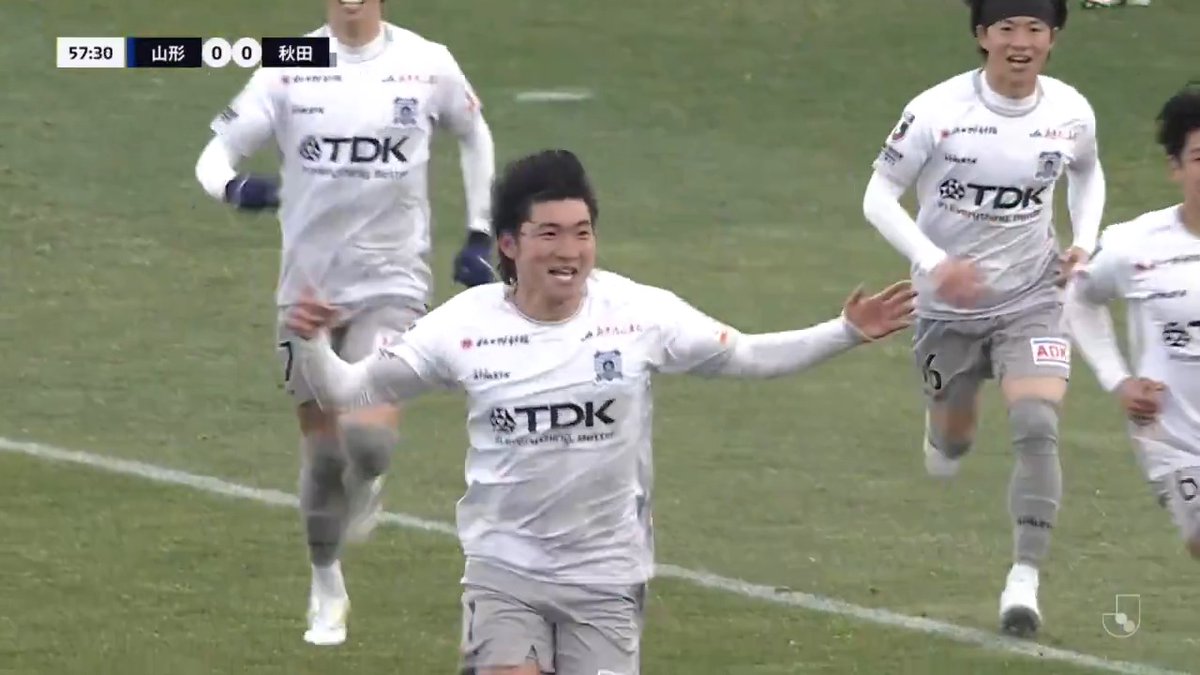 秋田が #奥羽本戦 を制する！🔥 🎦 ゴール動画 🏆 明治安田Ｊ２・Ｊ３百年構想リーグ 地域リーグラウンド 第5節 🆚 山形vs秋田 🔢 0-1 ⌚️ 58分 ⚽️ 佐川 洸介（秋田） #Ｊリーグ