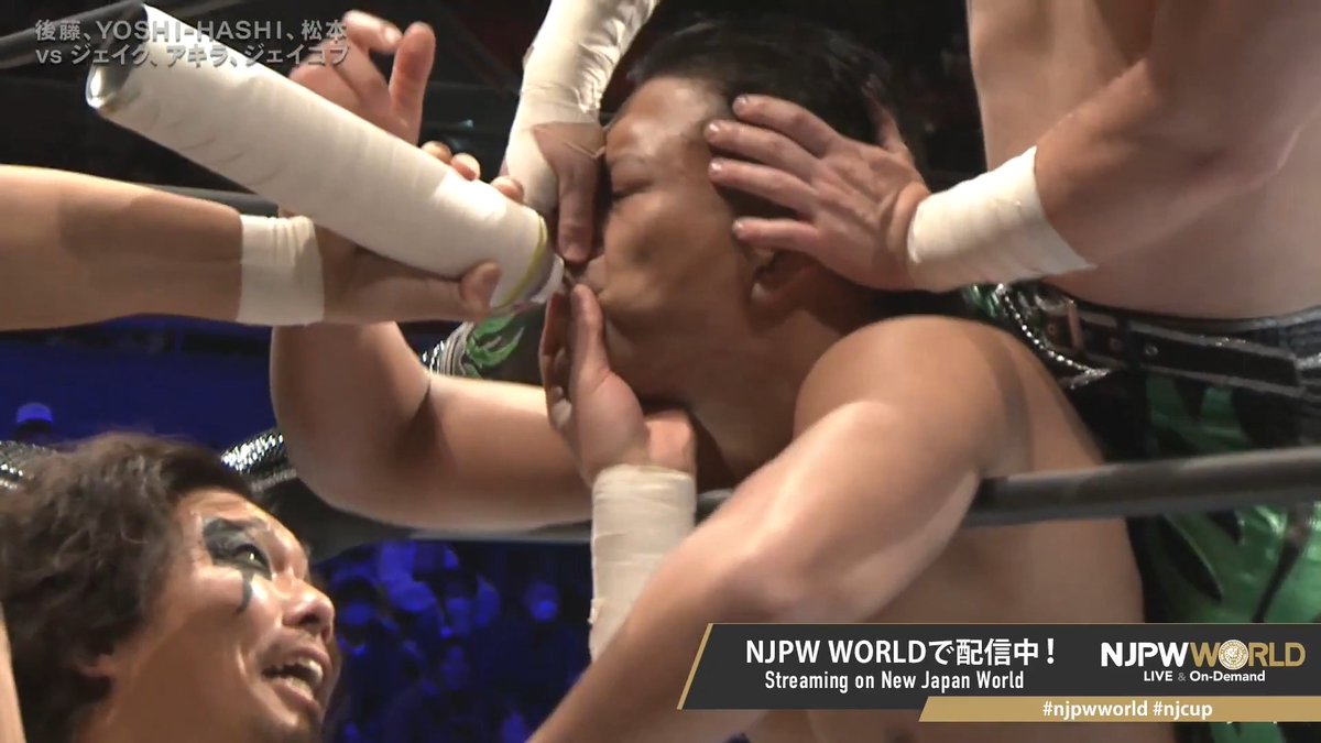 .Jake Lee & AKIRA (フランシスコ・アキラ) & JAY "Helium gas attack" From the profile URL #NJPW #njpwworld #njcup