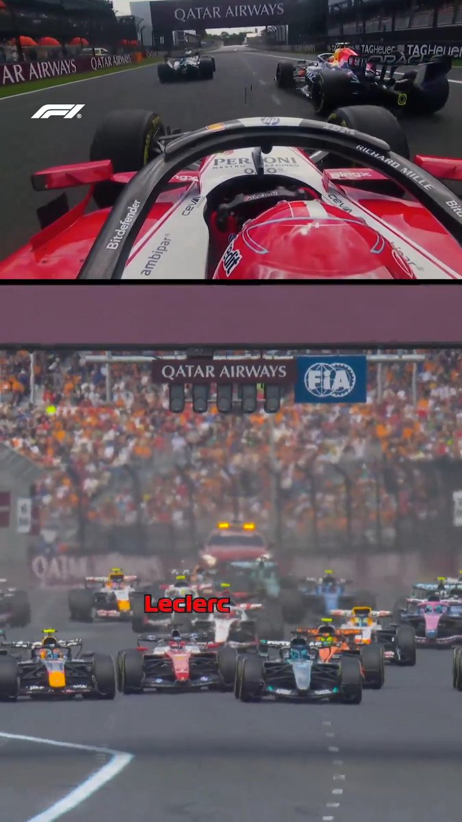 Absolutely sending it into the lead! 😮‍💨 We'd been expecting a fast Ferrari start, and Charles Leclerc certainly delivered one 💨 #F1 #AusGP