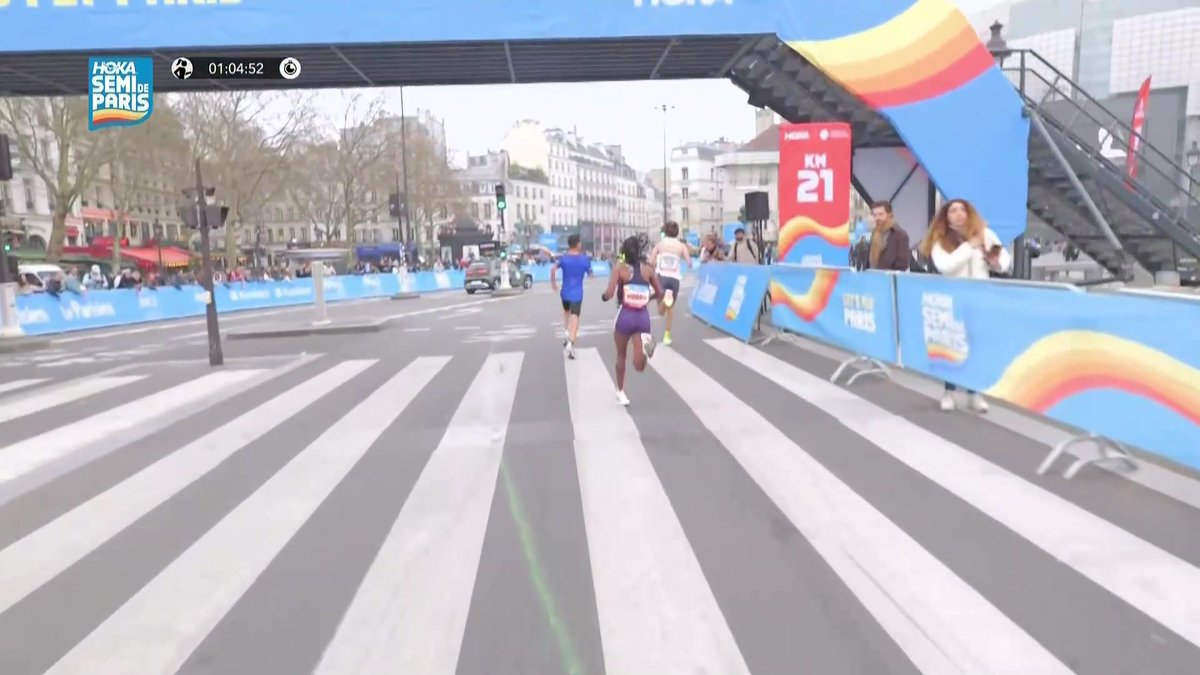 L'Éthiopienne Ftaw Zeray remporte le semi-marathon de Paris en 1h05'10 ! #lequipeATHLE
