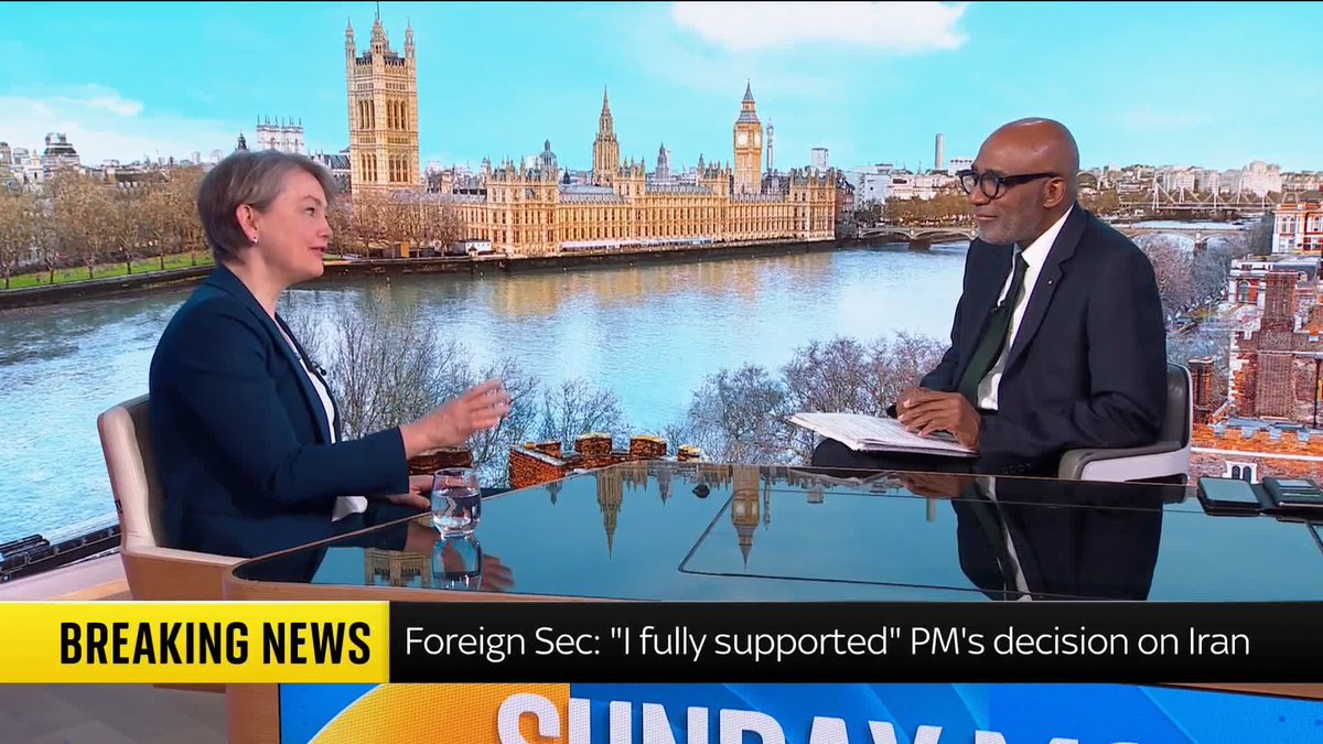 Yvette Cooper tells Trevor Phillips that the PM is 'learning lessons' from things that went wrong during the Iraq war. That's in response to Tony Blair, who last night said the UK should have helped the U.S. from the start. #TrevorPhillips 📺 Sky 501