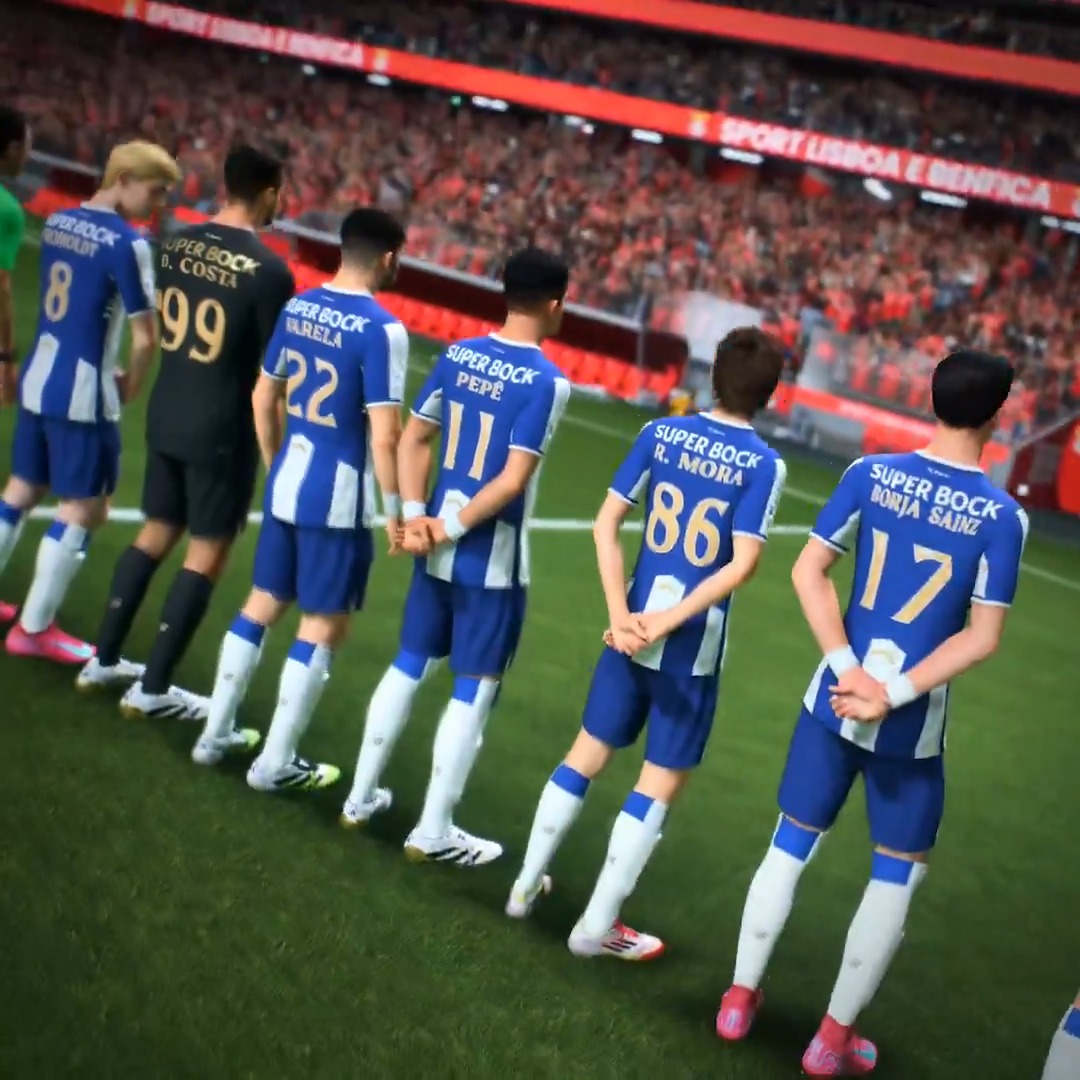 Entra em campo no clássico e joga com o FC Porto no #FC26 Showcase. Joga grátis no modo Kick-Off no #FC26 Showcase EA SPORTS FC #TheClubisYours