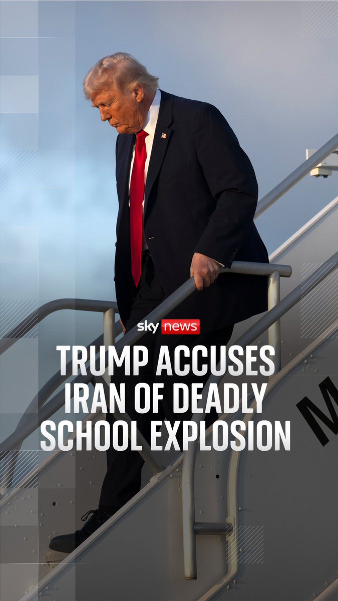 President Donald Trump has accused Iran of being responsible for the deadly school strike in Minab, southern Iran, despite evidence suggesting it was likely a U.S. airstrike. The explosion occurred in Southern Iran and claimed the lives of more than 165 people, mostly children.
