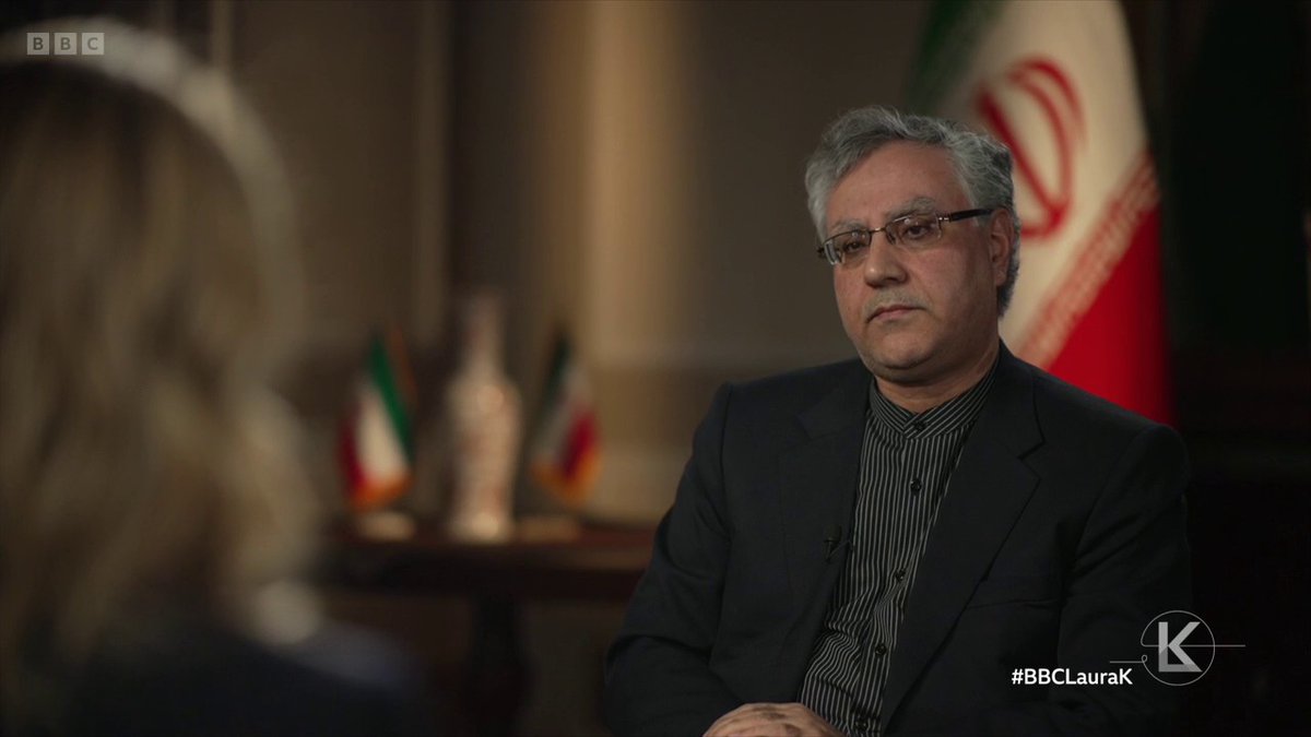 “Your government killed thousands of their own people and the world saw that" #BBCLauraK challenges Iran’s ambassador to the UK Seyed Ali Mousavi about protestors killed by the Iranian government in a wave of demonstrations in January