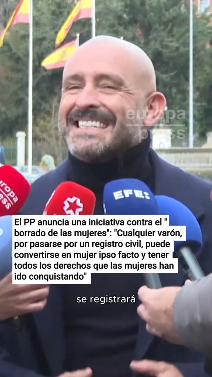 El PP anuncia una iniciativa contra el "borrado de las mujeres": "Cualquier varรณn, por pasarse por un registro civil, puede convertirse en mujer ipso facto y tener todos los derechos que las mujeres han ido conquistando" #8M