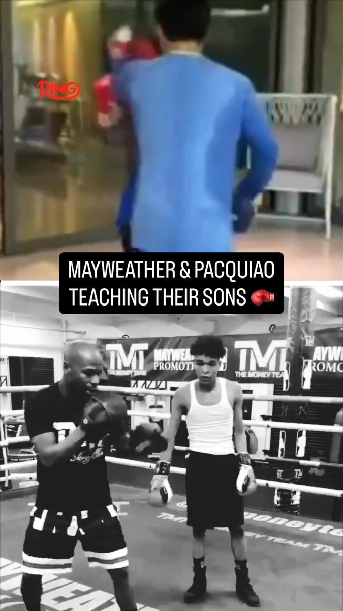 Floyd Mayweather and Manny Pacquiao have spent time teaching their sons to box in recent years 🙌 Now they will return to the ring themselves for a long-awaited rematch on Sept 19th in Las Vegas 🤯