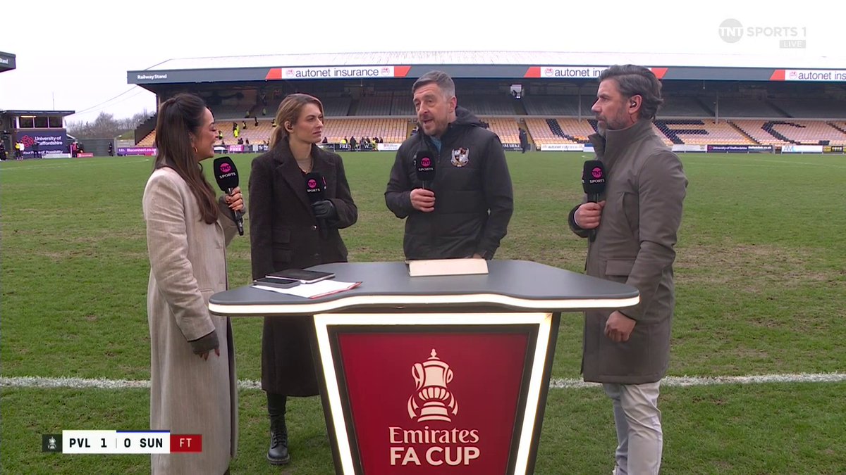 "I'm in a bit of shock really, to be honest" Port Vale manager Jon Brady reacts to his side reaching the FA Cup quarter-final for the first time in 72 years 📈 🎙@JulesBreach | 📺 TNT Sports & discovery+ UK