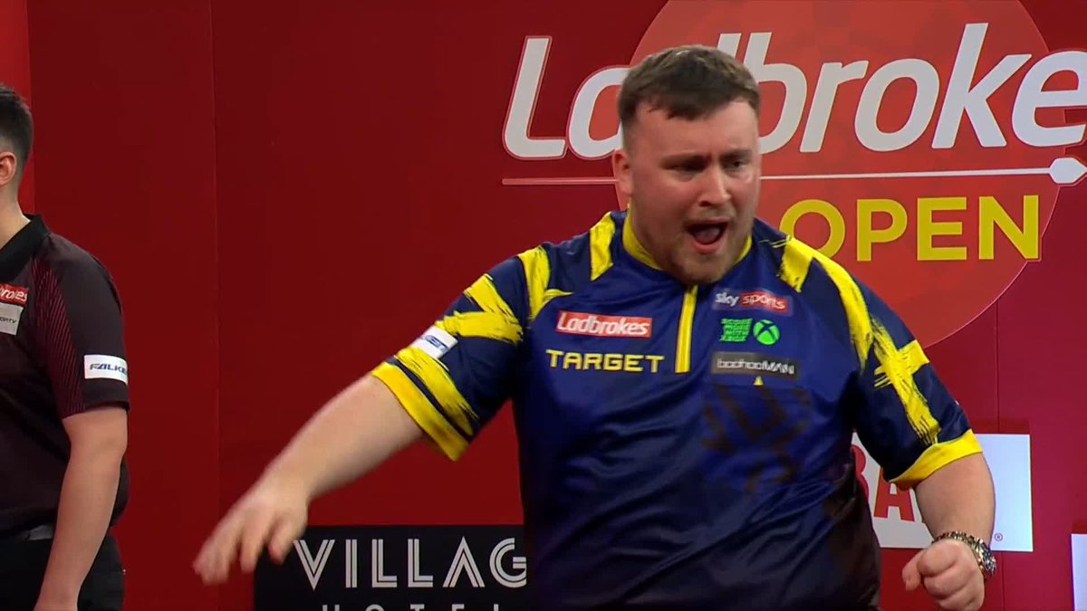 LITTLER LANDS THE 161! ☢️ That is BRUTAL! Noppert misses the bull for a 130 to halve the deficit, and Littler replies with a sensational 161 to stretch his lead to 8-5! Live Scores & Streaming 📲 #UKOpenDarts | QF