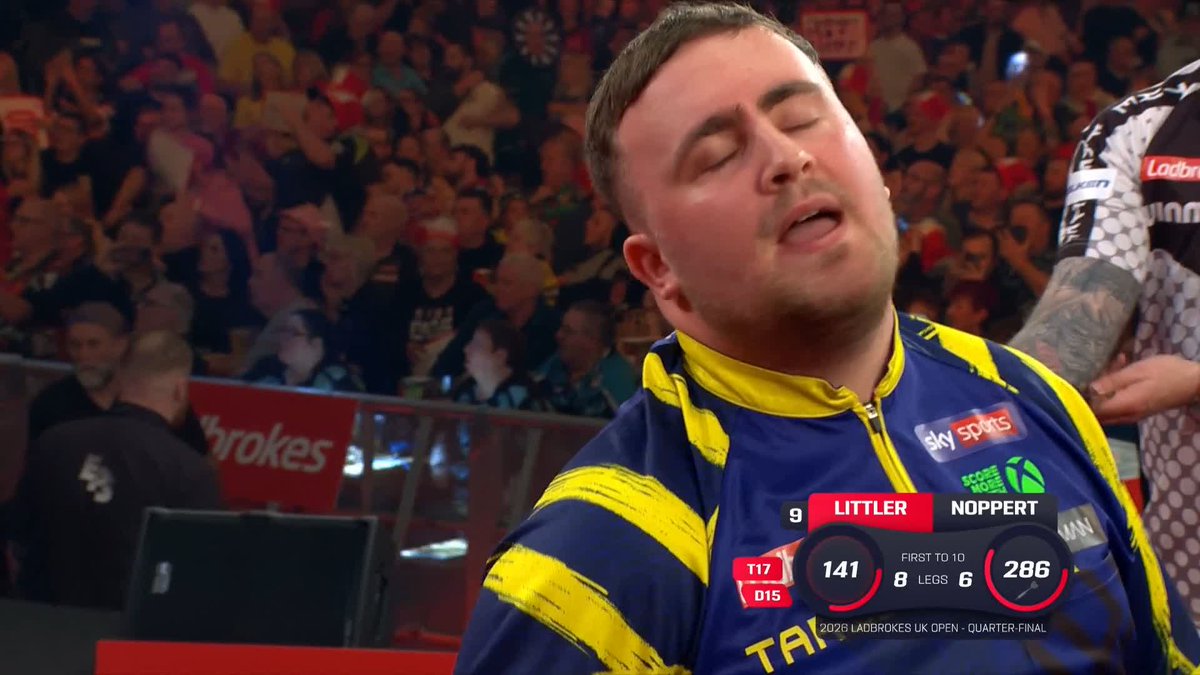 SEVEN PERFECT DARTS! Littler goes seven darts into the perfect leg, before closing out an 11-darter to move a leg away from the semi-finals! This is ridiculous darts! 😂 Live Scores & Streaming 📲 #UKOpenDarts | QF