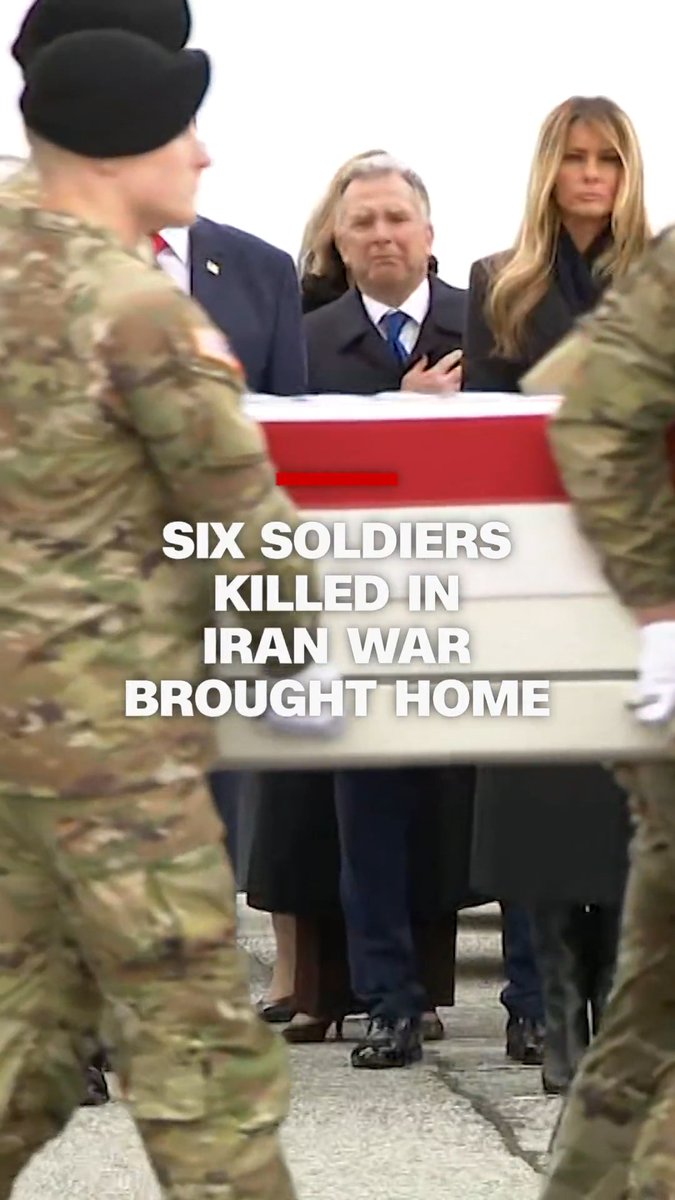 The families of the six US Army Reserve soldiers killed in Kuwait watched as their loved ones returned to the US during a dignified transfer on Saturday at Dover Air Force Base in Delaware.