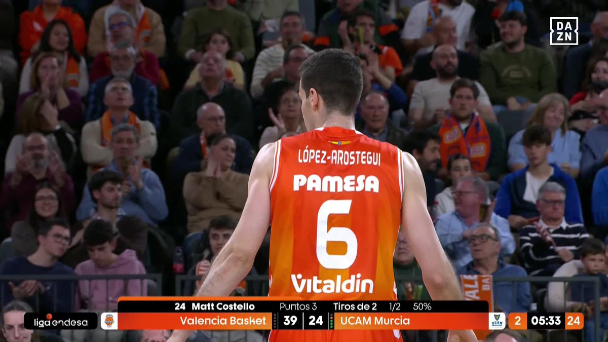 PASE A LO MAGIC JOHNSON DE LÓPEZ -AROSTEGUI🔥 La señora de la fila 7 no se lo esperaba 😜 #LigaEndesaxDAZN 🏀