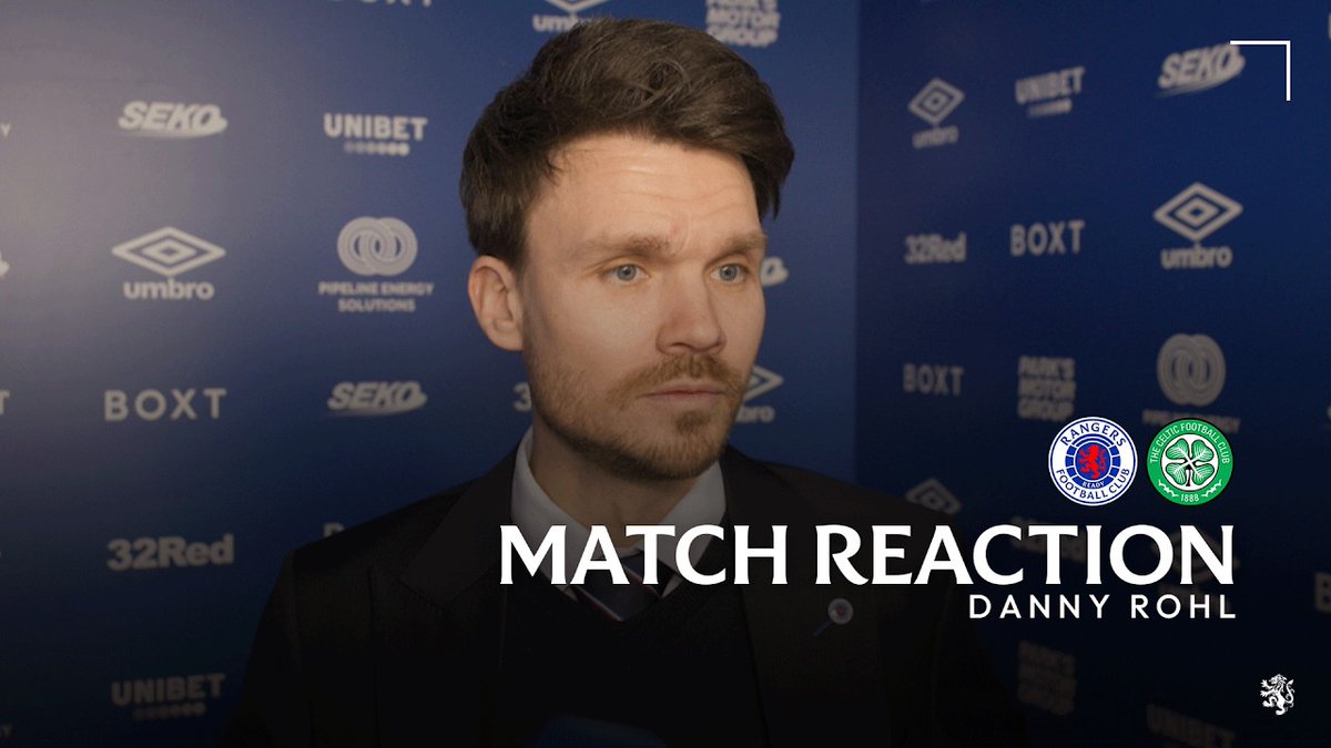 🎙️ Danny Röhl spoke to RangersTV after today's match at Ibrox.