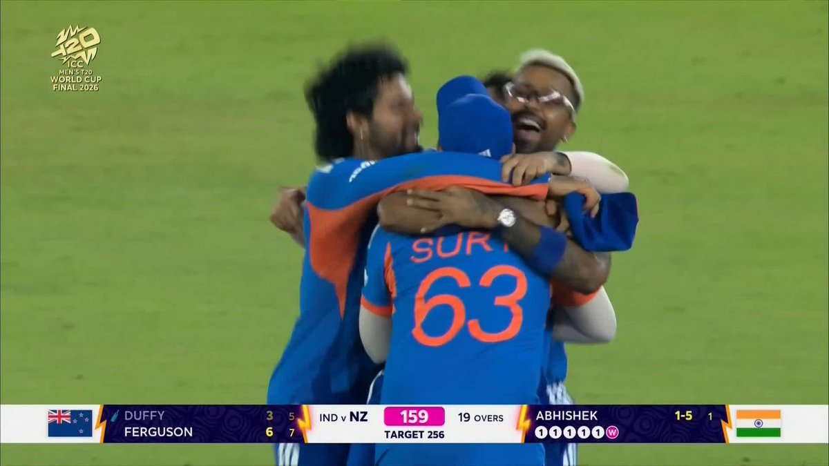 INDIA WIN THE #T20WORLDCUP AGAIN! 🇮🇳