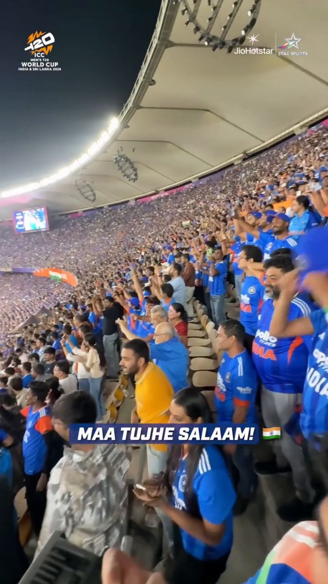 VANDE MAATARAM AT NARENDRA MODI STADIUM...!!! 🥹❤️