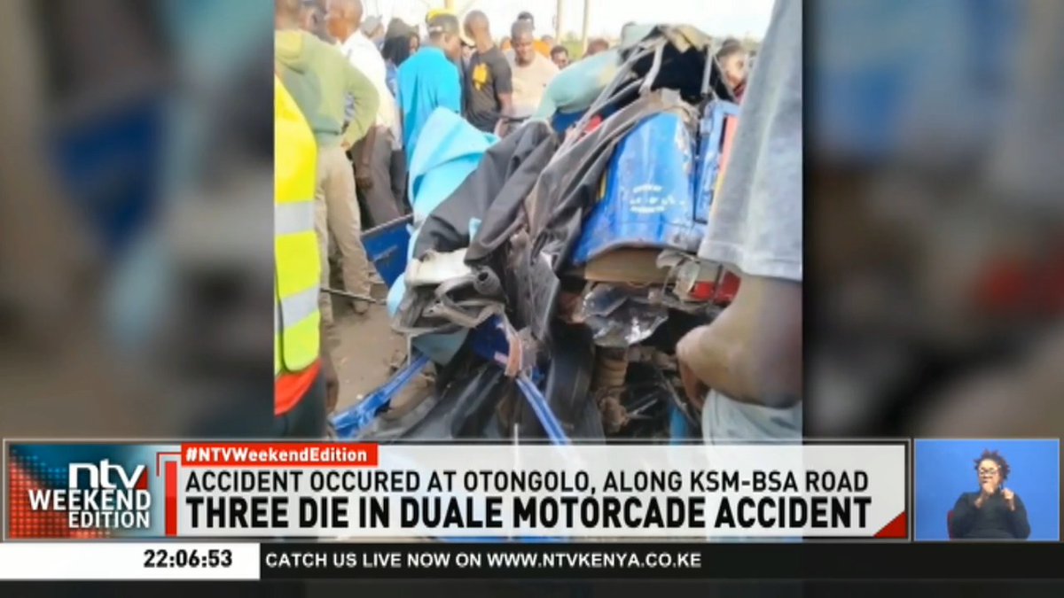 Three Die In Duale Motorcade Accident: The death toll in a road crash involving vehicles in Health CS Aden Duale’s convoy has reached three after two more people succumbed to injuries. #NTVWeekendEdition