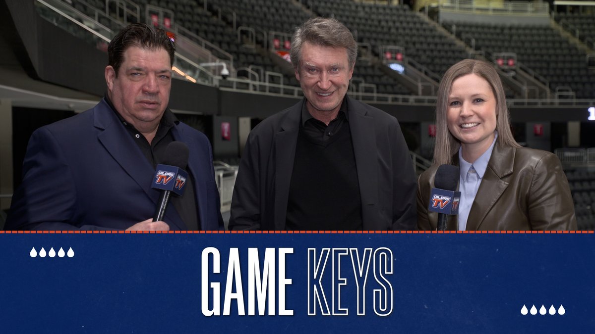 GRETZ-KEYS 🔑 Wayne Gretzky joins Paige Martin &amp; Bob Stauffer as they discuss the game keys for tonight's #Oilers matchup with the Golden Knights.