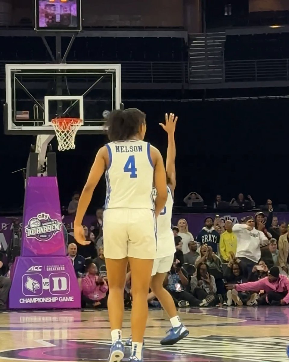 This angle of Riley Nelson's OT DAGGER 🥶🏆 Duke Women’s Basketball
