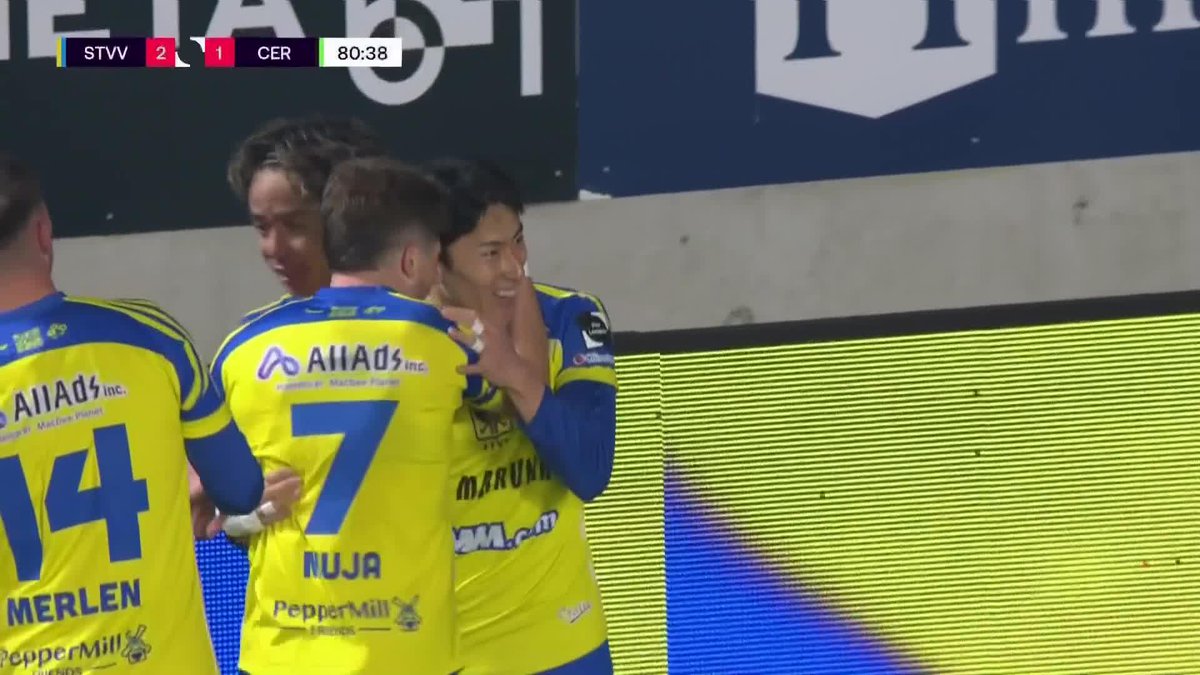 途中出場で大仕事🙌 伊藤涼太郎との美しいワンツーから 🇯🇵松澤海斗 今季2ゴール目！ 値千金の勝ち越し弾を叩き込んだ⚡️ 🇧🇪ベルギーリーグ第28節 🆚シント＝トロイデン×セルクル・ブルッヘ 📺#DAZN ライブ配信中 #だったらDAZN
