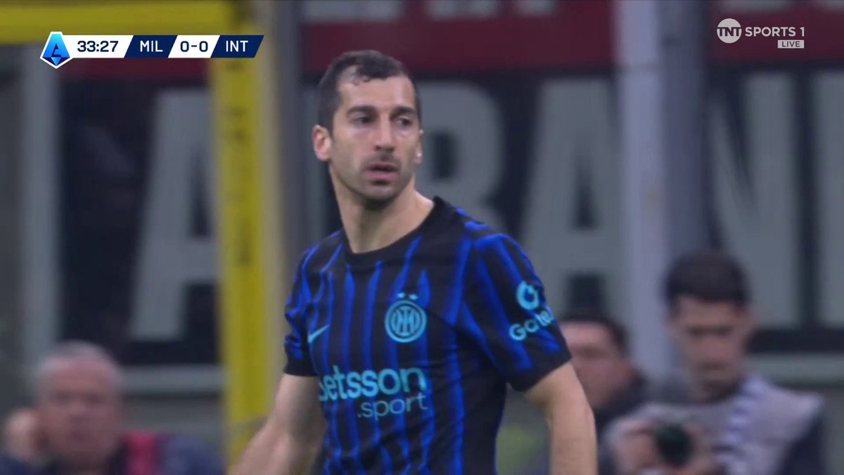 Henrikh Mkhitaryan meanders through AC Milan and nearly gives Inter the lead 🫣 📺 TNT Sports &amp; discovery+ UK