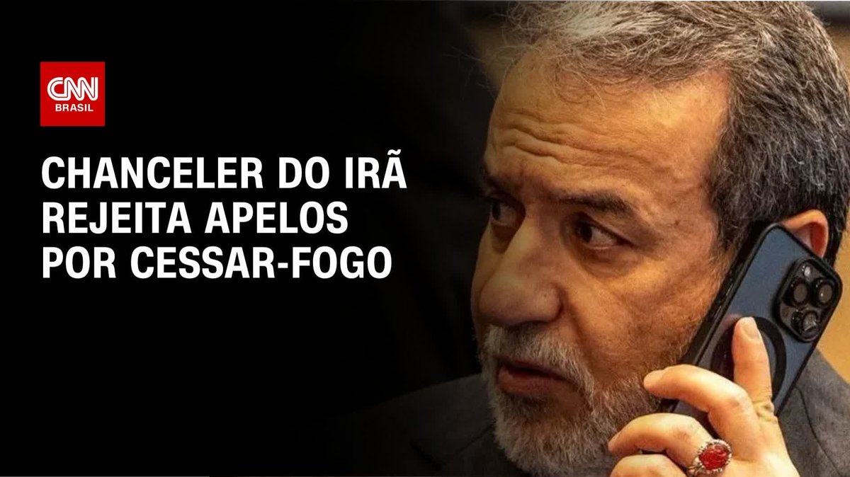 Chanceler do Irã rejeita apelos por cessar-fogo; assista #AgoraCNN