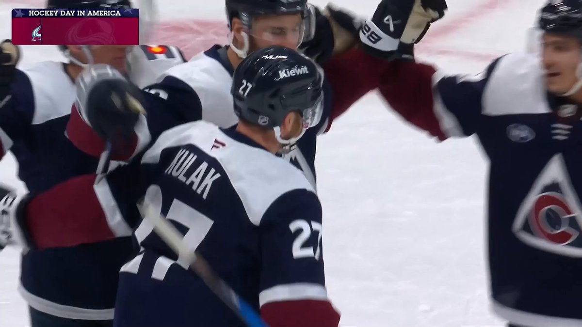 NICOLAS ROY GETS HIS FIRST GOAL WITH THE @AVALANCHE 🗻 📺: NHLonTNT &amp; hbo max fka ➡️