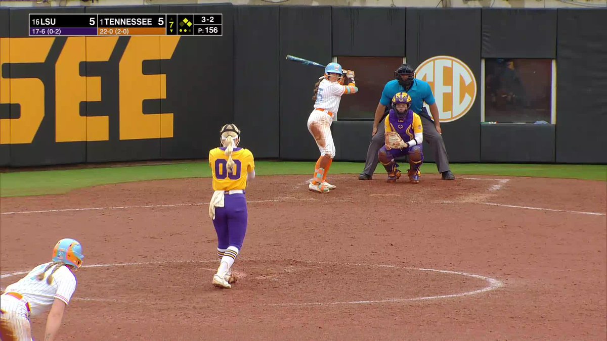 E7 | GABBY LEACH WALK OFF 📺 SECN 📲 lady vols 8, tigers 5