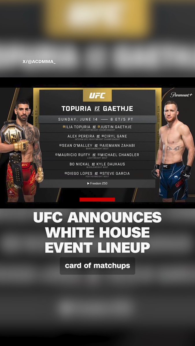 The White House event, "UFC Freedom 250," released its card of match-ups for the highly anticipated showdown. CNN's Don Riddell reports.