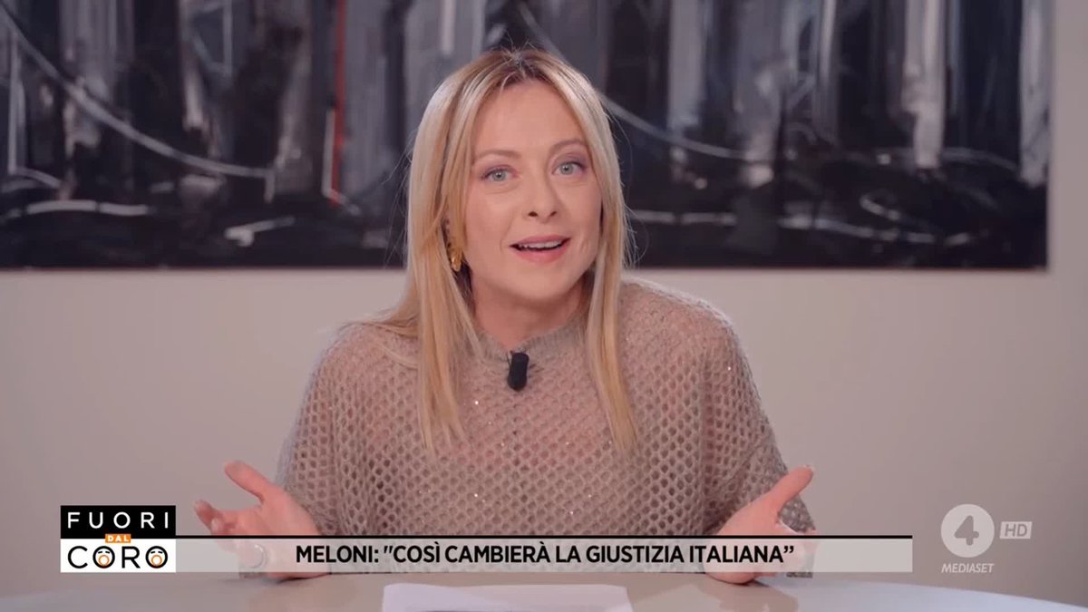 "Noi vogliamo magistrati liberi e capaci di far rispettare la legge con buonsenso, rispondendo alla Costituzione, alle leggi, ai cittadini e non alla politica" Giorgia Meloni a #Fuoridalcoro