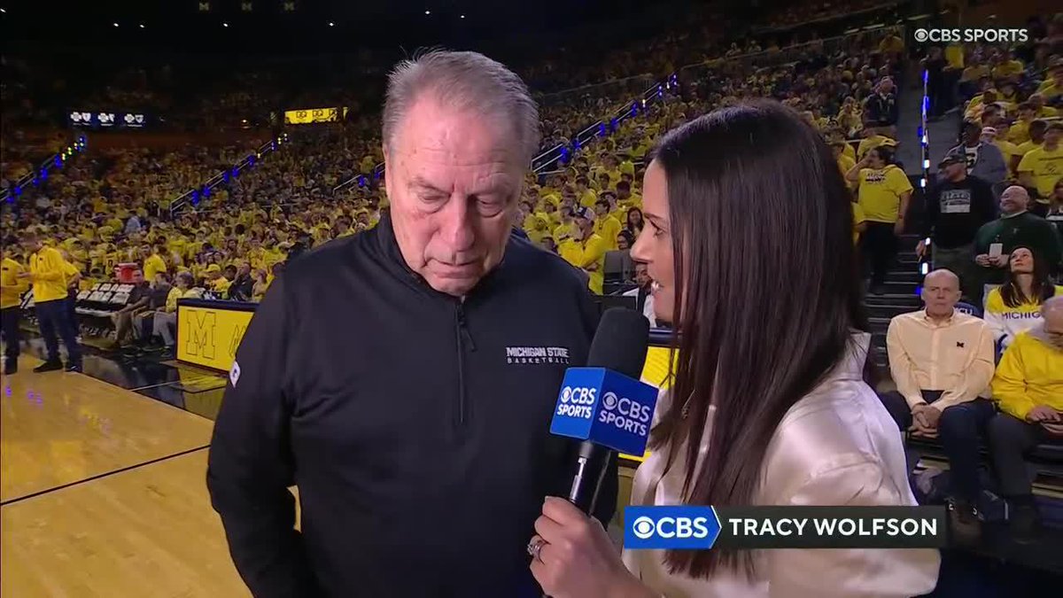 "It's all because of what happened earlier and now the microscope's on him. And I don't like that." Tom Izzo told @TracyWolfson what he thought of the technical on Jeremy Fears Jr.