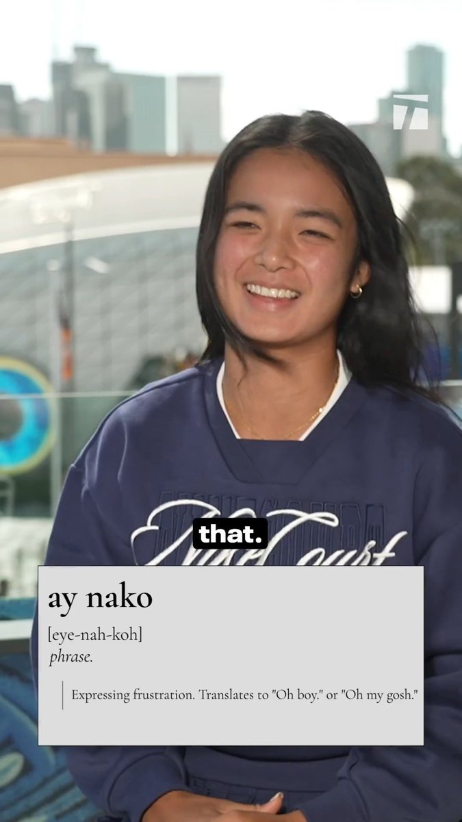 Alex Eala gave us a Filipino lesson 😍🇵🇭 #TennisParadise