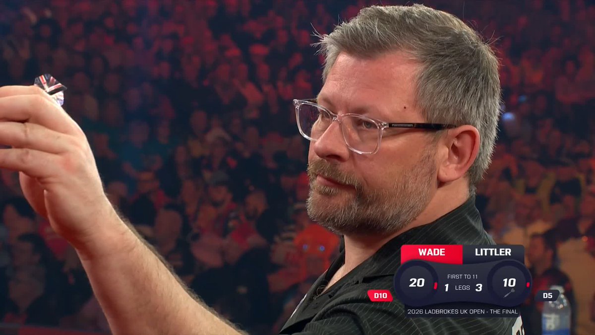 REPRIEVE FOR WADE! Luke Littler squanders four darts to lead 4-1, and despite a subdued start to proceedings, James Wade capitalises to cut the gap to 3-2! Live Scores & Streaming 📲 #UKOpenDarts | Final