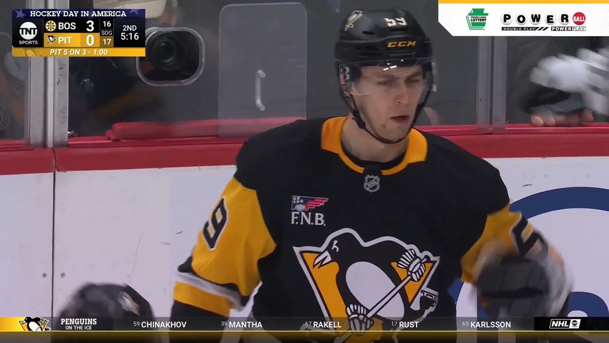 EGOORRR! 💪 Since his Pittsburgh debut on Jan. 1, no Penguin has more goals than Egor Chinakhov (11).