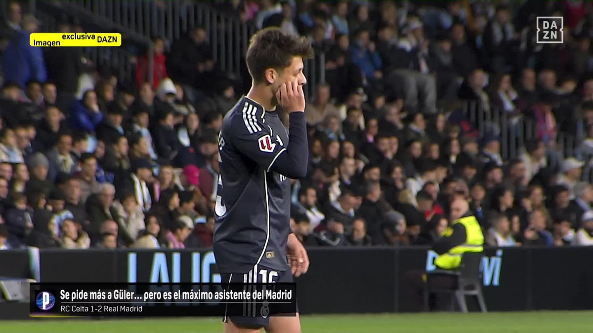 IMAGEN DAZN 📽️ La reacción de Arda Güler al ser sustituido en Balaídos #ElPost