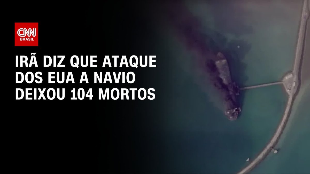 Irã diz que ataque dos EUA a navio deixou 104 mortos; assista #AgoraCNN