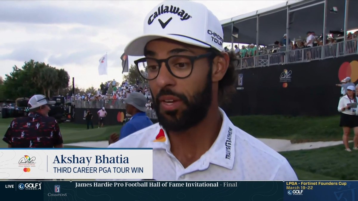 "I just ball striked down the stretch. It was sick." Yes it was Akshay. 🤣