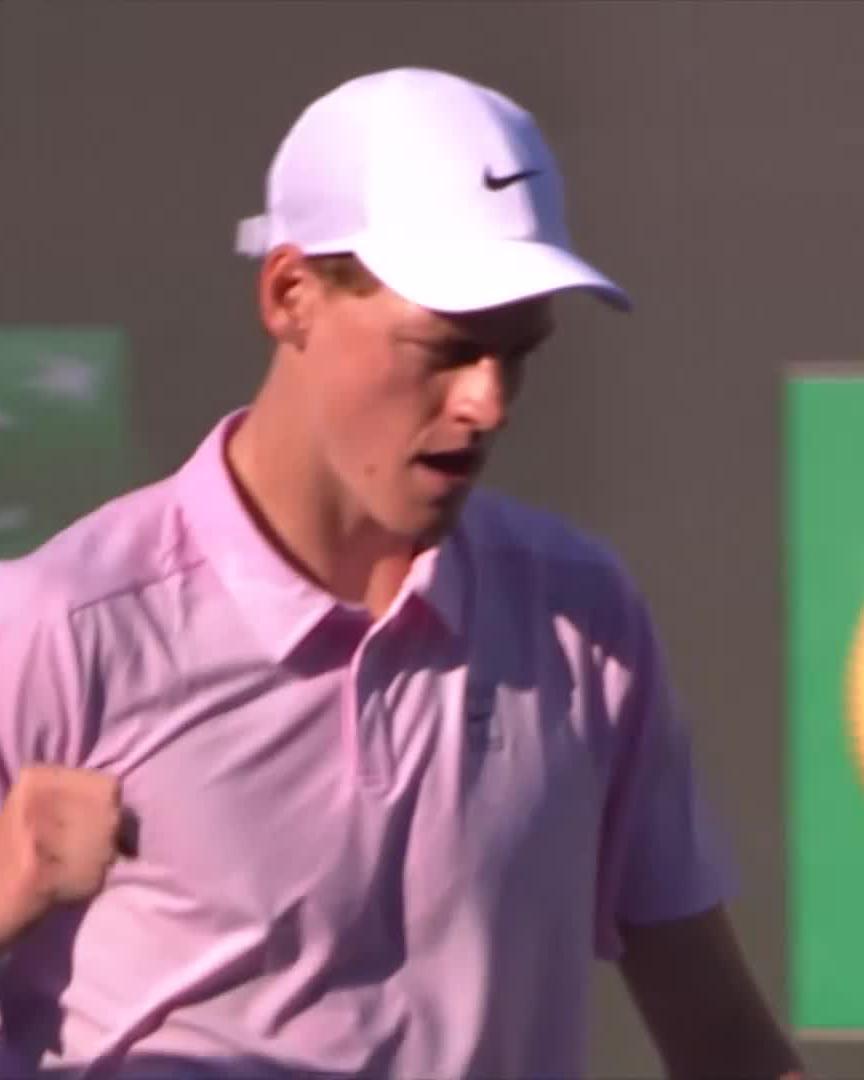 No getting the ball past this man 😮 Jannik Sinner #TennisParadise