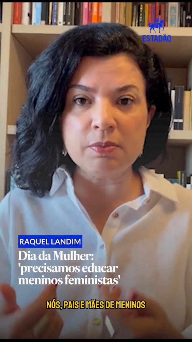 OPINIÃO | RAQUEL LANDIM: "Precisamos educar meninos feministas. Ainda hoje, alguns vão torcer o nariz para esse texto, porque enxergam um homem feminista como um homem afeminado" Raquel Landim Siga o Estadão e acesse o site para ver mais colunas em vídeo