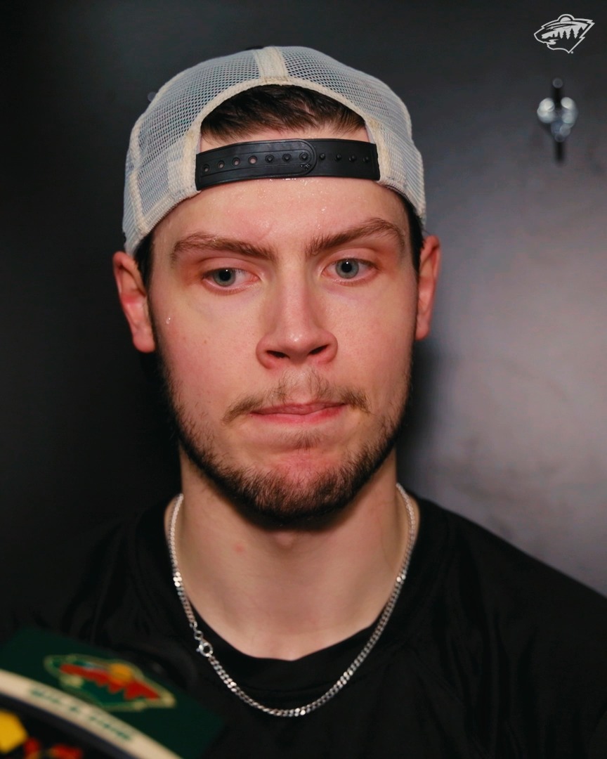 "I like playing these big games" 🗣️ Jesper Wallstedt on his performance #mnwild