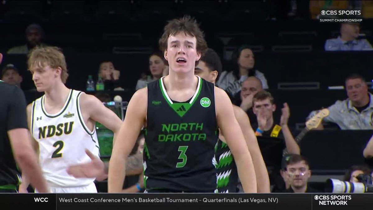 Greyson Uelmen just literally stepped over a defender and got the and-1 😮💨 North Dakota Men's Basketball
