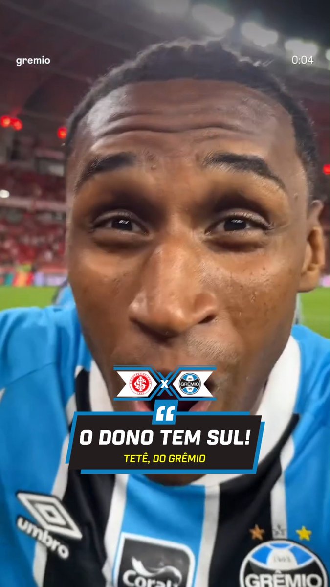 Tetê, do Grêmio, foi provocar o Internacional e bugou: "O dono tem Sul!" 🗞️ ESPN Brasil | SportsCenter Brasil 🎥 GFBPA