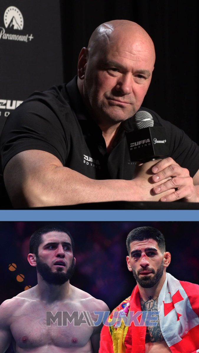 Dana White rejects reports Ilia Topuria vs. Islam Makhachev was the last-minute fallout from the #UFCWhiteHouse event. "That's not true. ... Topuria wasn't originally supposed to be on the card, either. ... (Makhachev) is injured."