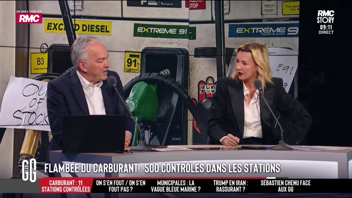 ⛽️ Hausse des carburants. 🗣️ Olivier Truchot : "L'État est mal placé pour faire la leçon aux raffineurs. Il prélève quasiment 50 % de ce que tu paies à la pompe. Tout le monde se gave sur le dos des automobilistes. C'est 40 millions de gens qui payent." #GGRMC