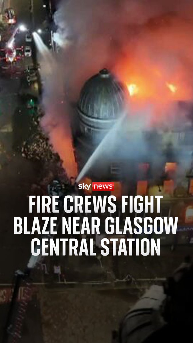 A fire at a vape shop has forced the closure of Scotland's busiest railway station "until further notice", Network Rail says Read the full story here: