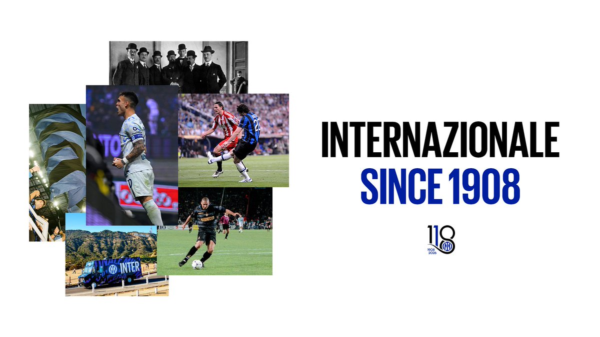 Essere interisti non è una questione di tempo. È una scelta di cui condividiamo i valori 🖤💙 Internazionale dal 1908 🎂