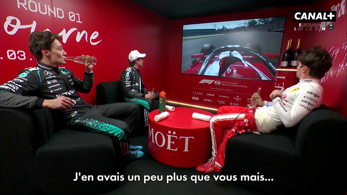 "Vous n'étiez pas lents. Vous avez raté votre Q3" 👀 Niveaux de batterie, drapeaux bleus, réaction au réflexe de Colapinto... une cool room animée à Melbourne ! 😁 #AusGP #F1