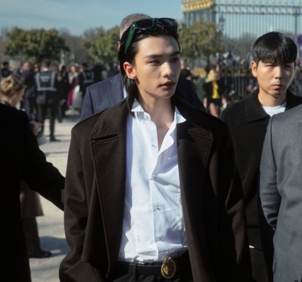 Hyunjin arriving at the Dior Autumn Winter 2026-2027 show. #DiorAW26