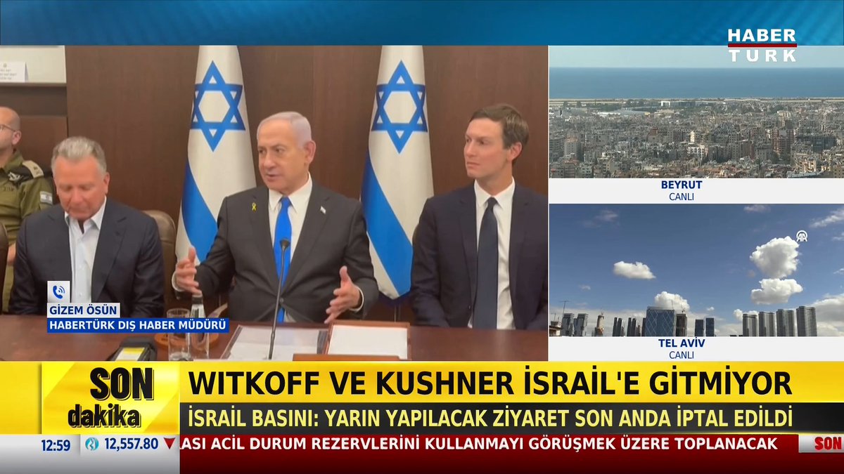 #SONDAKİKA - Witkoff ve Kushner İsrail'e gitmiyor. İsrail basını: Yarın yapılacak ziyaret son anda iptal edildi.